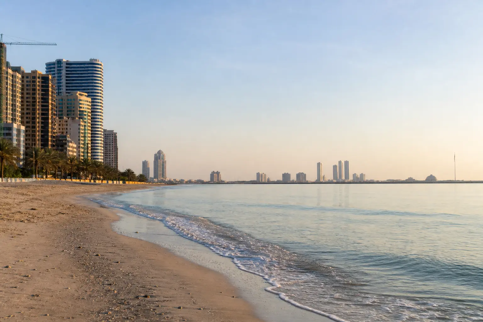 Ajman skyline and cityscape