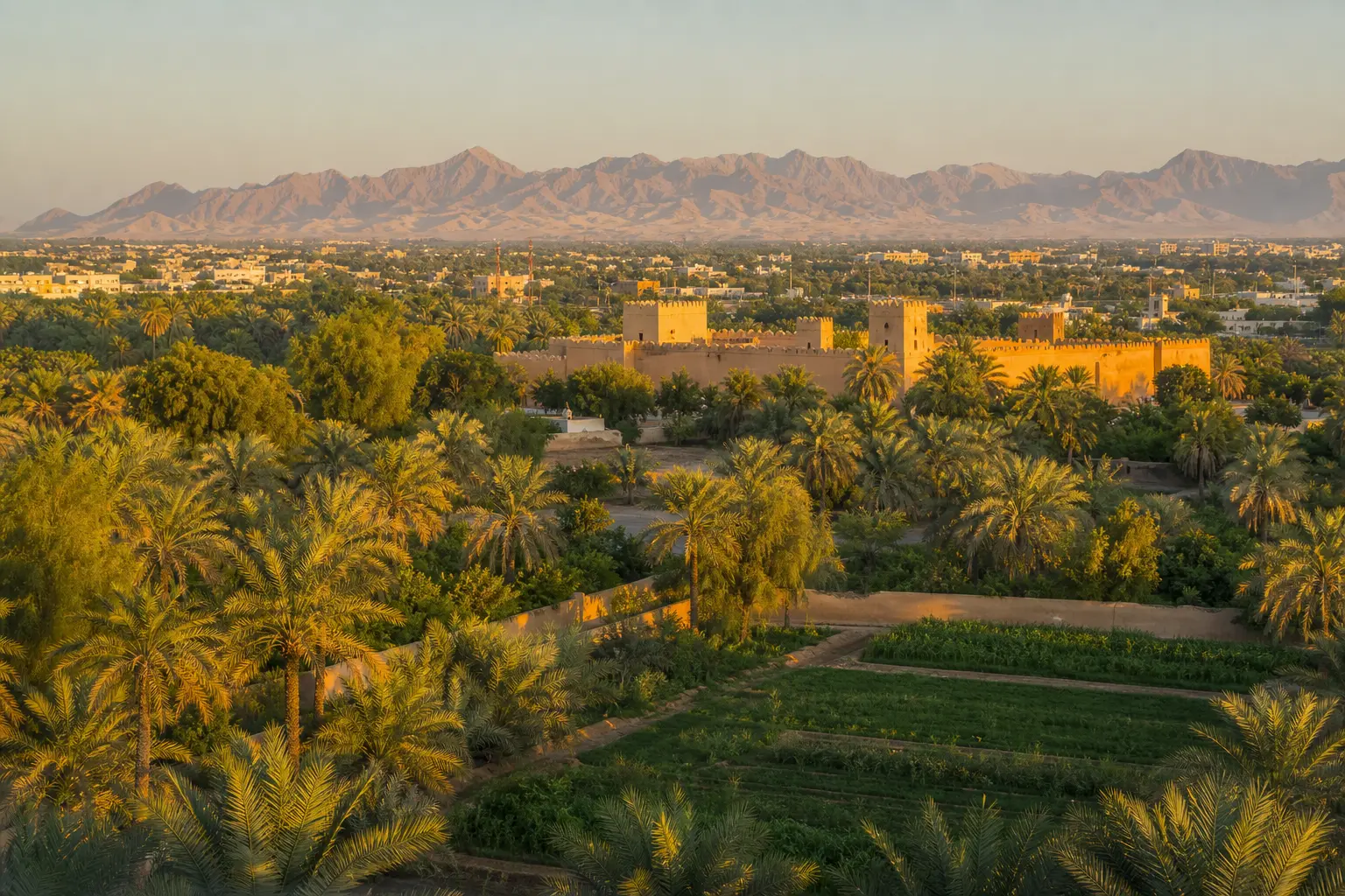 Al Ain skyline and cityscape